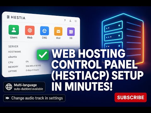 Fast setup HestiaCP Web Hosting Panel – Nameservers, DNS & Email Setup #webhosting