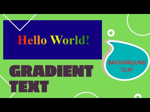 CSS Gradient Text | Background Clip Property