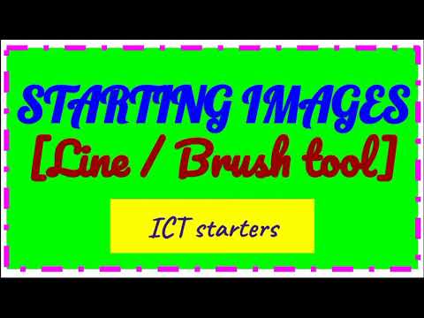 LINES & BRUSH TOOL in MS paint