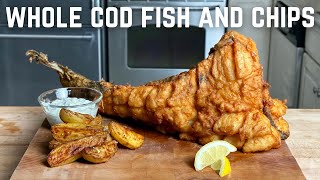 Whole Cod Fish and Chips 🐟