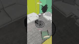Unlock Your Dream Space | Modern Living Room 3D Visualization #ytshorts #youtubeshorts