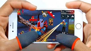 Full handcam IPhone 6 ⚙️Settings Free Fire max HUD+DPI+ MACRO 2 gb ram🔥Part-198