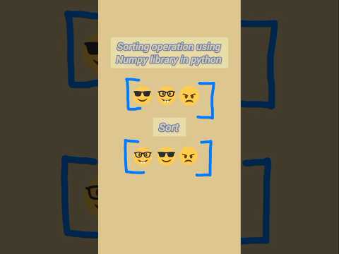 Sort numpy array in python 🖥️#shortsfeed #shortfeed #shorts