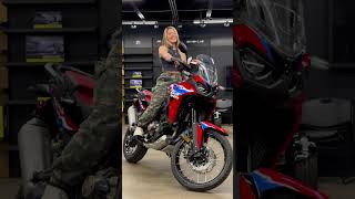 Short girl Vs Africa Twin #africatwin #adventurebike #bikereview