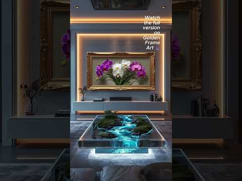💜 Orchid Elegance  Golden Frame Art TV  4K Relaxing Floral Ambience ✨