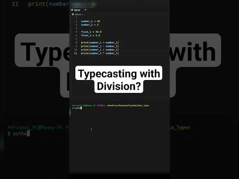 Divison does float typecasting? #coding #programming #python #javascript #howto #learning