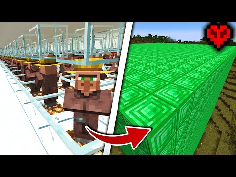 I Got 100,000 Emeralds! (No AFK Farms)