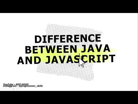 Difference between java and javascript by REDHOOD