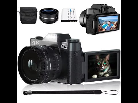 48MP 4K Camera for YouTube & Vlogs – Vintage Style, 16X Zoom! 📸✨