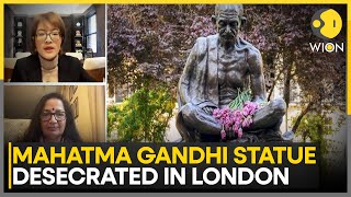 Mahatma Gandhi Statue Vandalised With Anti-India Graffiti in London | WION News