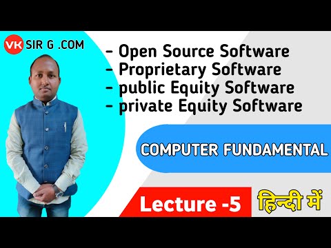 Open Source Software || Proprietary Software || Free Software || Public Doamian  Software