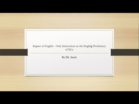 Impact of English Only Instruction on English Proficiency of ELs, Yeukai Imeh