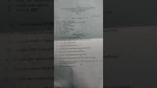 KU (Sem-4) Web Technology 2025 🔥 question paper ✨ Do Subscribe for more 👍👍