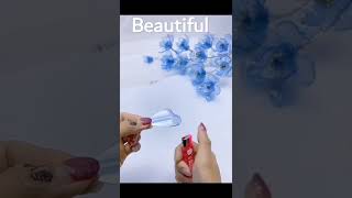 recycled plastic to home deco flower#handmadecraft #plastic #recyclediy