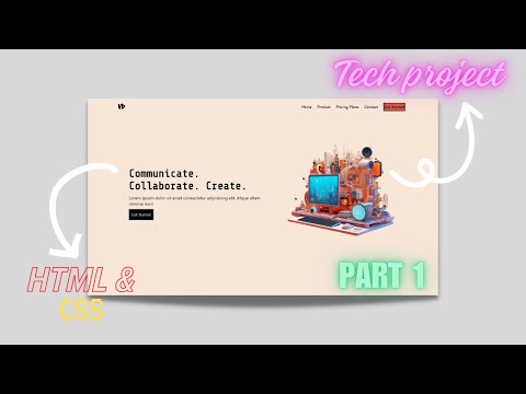 Creating Tech based webpage ( Part - 1) || Dynamic Web.