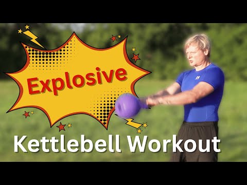 15 Min Explosive Kettlebell Workout | Full Body Power Training