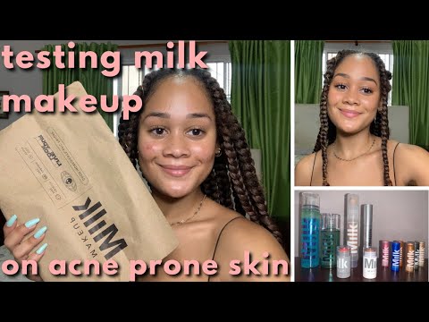 Full Face of Milk Makeup | Wear test + Review... in DR🏝