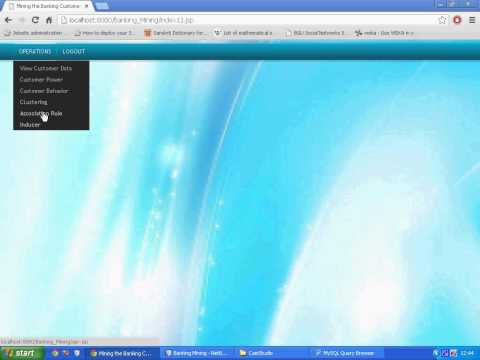 Customer behaviour Banking Mining Java project