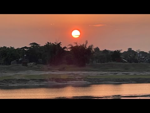 Sun rise seen from ShadaPathor, Sylhet - Meghalaya Border (Bangladesh - India border) on 27.10.2023