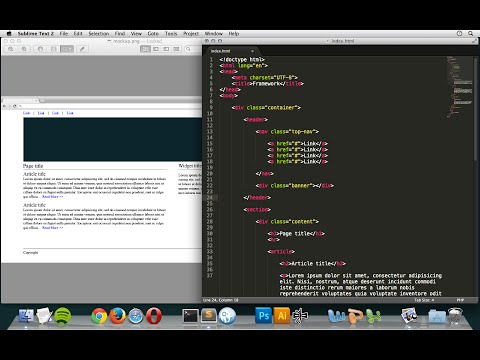 Building a Simple Website | Coding the HTML