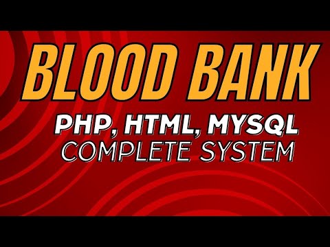 blood bank management system php, mysql || opensource php blood bank management system