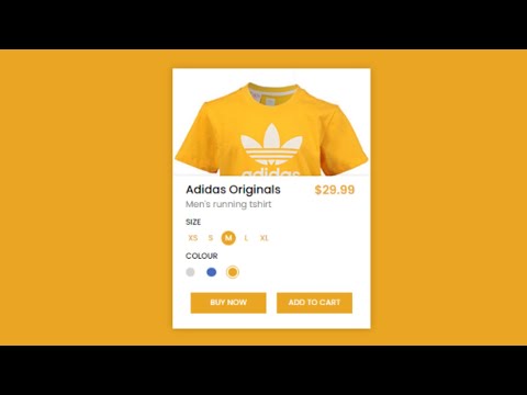 CSS Product Card Hover Effect | E-Commerce Card UI Design Tutorial