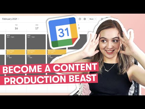How to Content Batch using Google Calendar | Task batching on Google Calendar - Productivity Tips