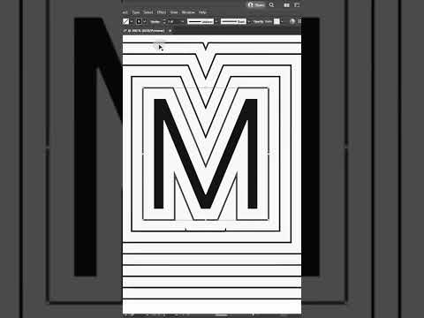 How to Offset Text in Illustrator #shorts #illustrator #education