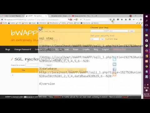 bWAPP SQL Injection GETSearch