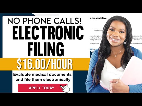🗂 Get Paid to File Medical Documents from Home - No Phone Calls Required!
