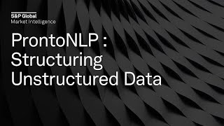 ProntoNLP: Structuring Unstructured Data