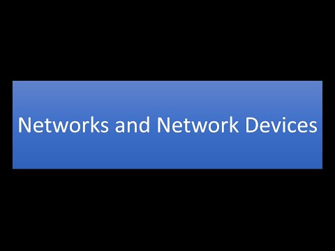 CIS 101: Networks and Network Devices