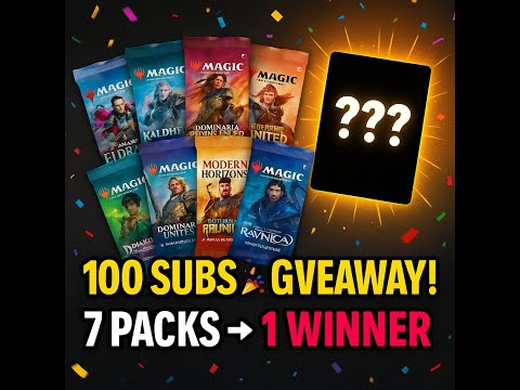 100 Subs Special! Opening 7 Packs + Giving Away the Best Pull!