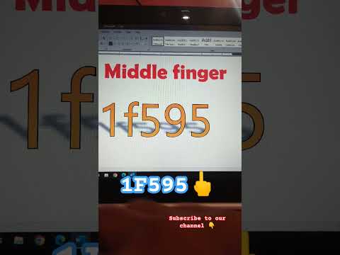 Insert middle finger🖕in MS Word by alt code#trending #trendingshorts #ytshorts #tech #viral #ytshort