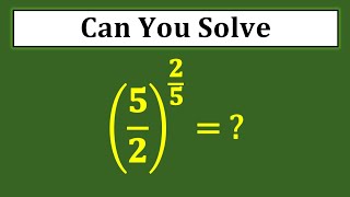 Maths olympiad | A tricky exponent math problems | Harvard university admission interviews tricks
