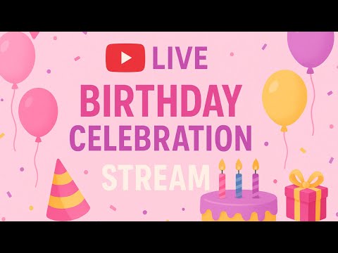 🎉 🎂 Pink, Pretty & LIVE – Birthday Celebration Stream 💕🎈