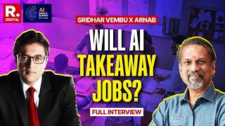 Sridhar Vembu X Arnab: Will AI Take Away Jobs? ZOHO Founder On What Future Has In Store