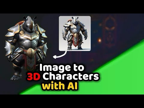 Turn Images into 3D Characters with AI & Make Money