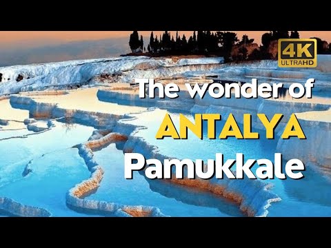 Antalya Pamukkale Turkey Tour। Pamukkale Turkey। Antalya Pamukkale Turkey Tour 4k Drone Travel Video