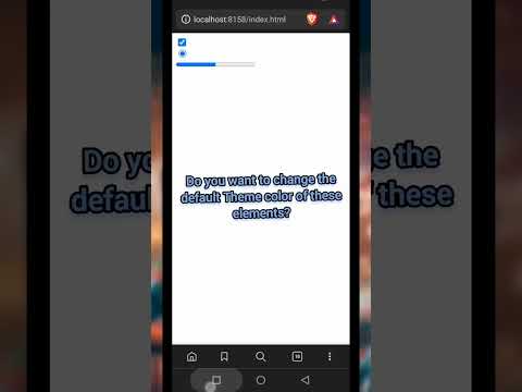 Changing the default color of checkbox and radio html element using pure css #shorts #bajrangcoders