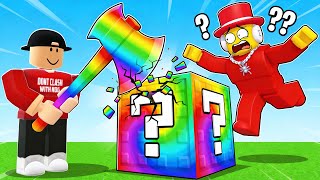 Unlocking The BEST BRAINROTS in Roblox Break a LUCKY BLOCK..