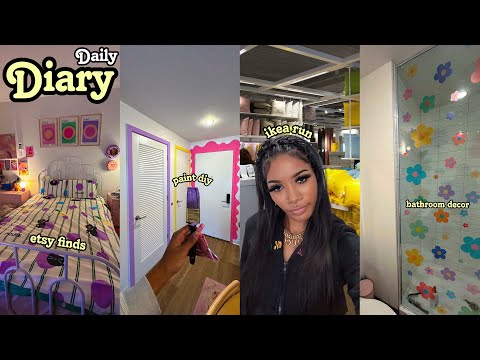 DAILY DIARY: DECORATING MY APARTMENT + IKEA RUN + PINTEREST DIYs + CUTE ETSY FINDS