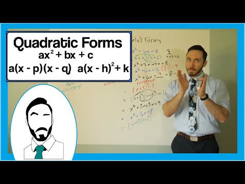 Connecting Standard Form, Vertex Form, and Intercept Form of Quadratics