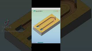 SprutCAM X CNC 3D Milling Basic Toolpath #sprutcam #cadcam #cnc #cncmilling #simulation