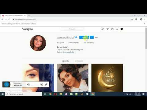 Bot for chat to instagram users and like instagram users and follow instagram users