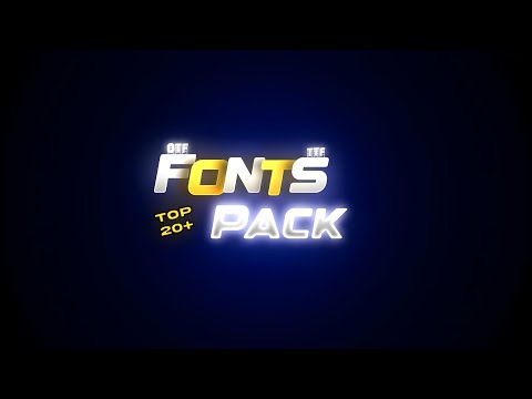The Best Font Pack For Editing & Thumbnails 🤯