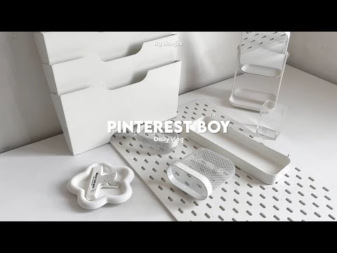 Pinterest boy vlog📂☁️ shopping, aesthetic cafe, cleaning + organize desk with me and planner