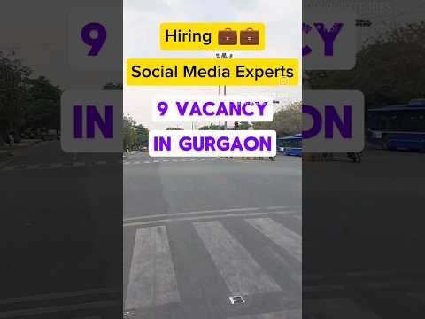 Social Media Jobs in Gurgaon 🔥 #socialmediajobs