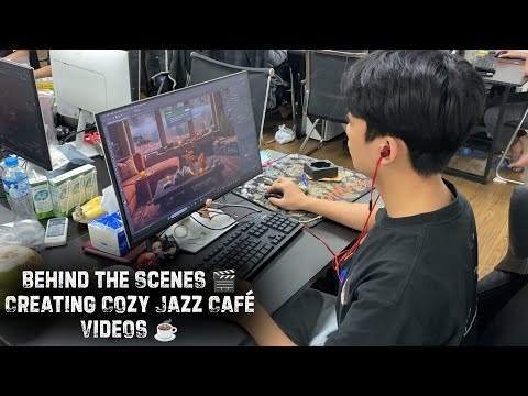Behind the Scenes 🎬Creating Cozy Jazz Café Videos ☕