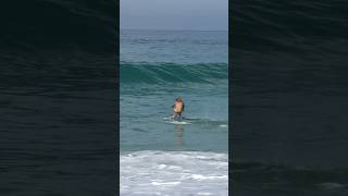 Pro Skimboarder defies Laws of Physics! #waveriding #skimboarding #watersport #shorebreak #weird